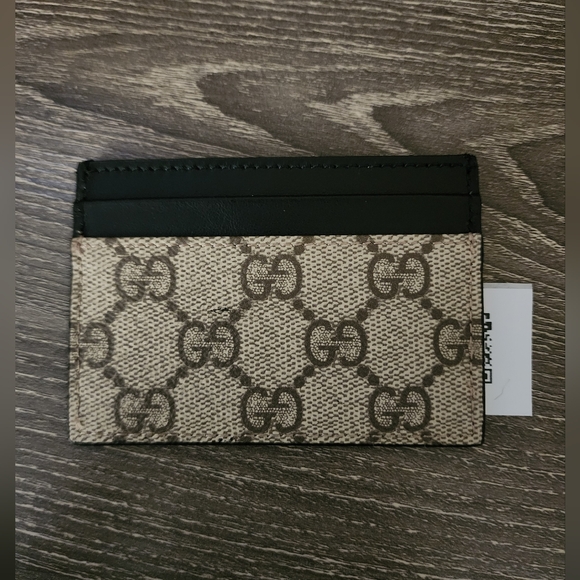 GUCCI GG Card Holder Supreme Beige/Black COA included NWOT - Picture 3 of 10